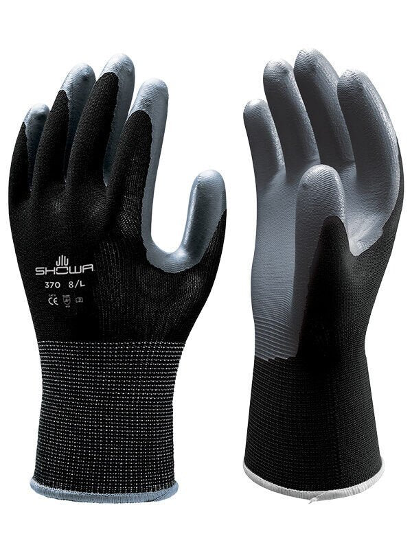 SHOWA BEST 370B Coated Gloves, Nitrile, Palm, 2XL-FREE SHIPPING