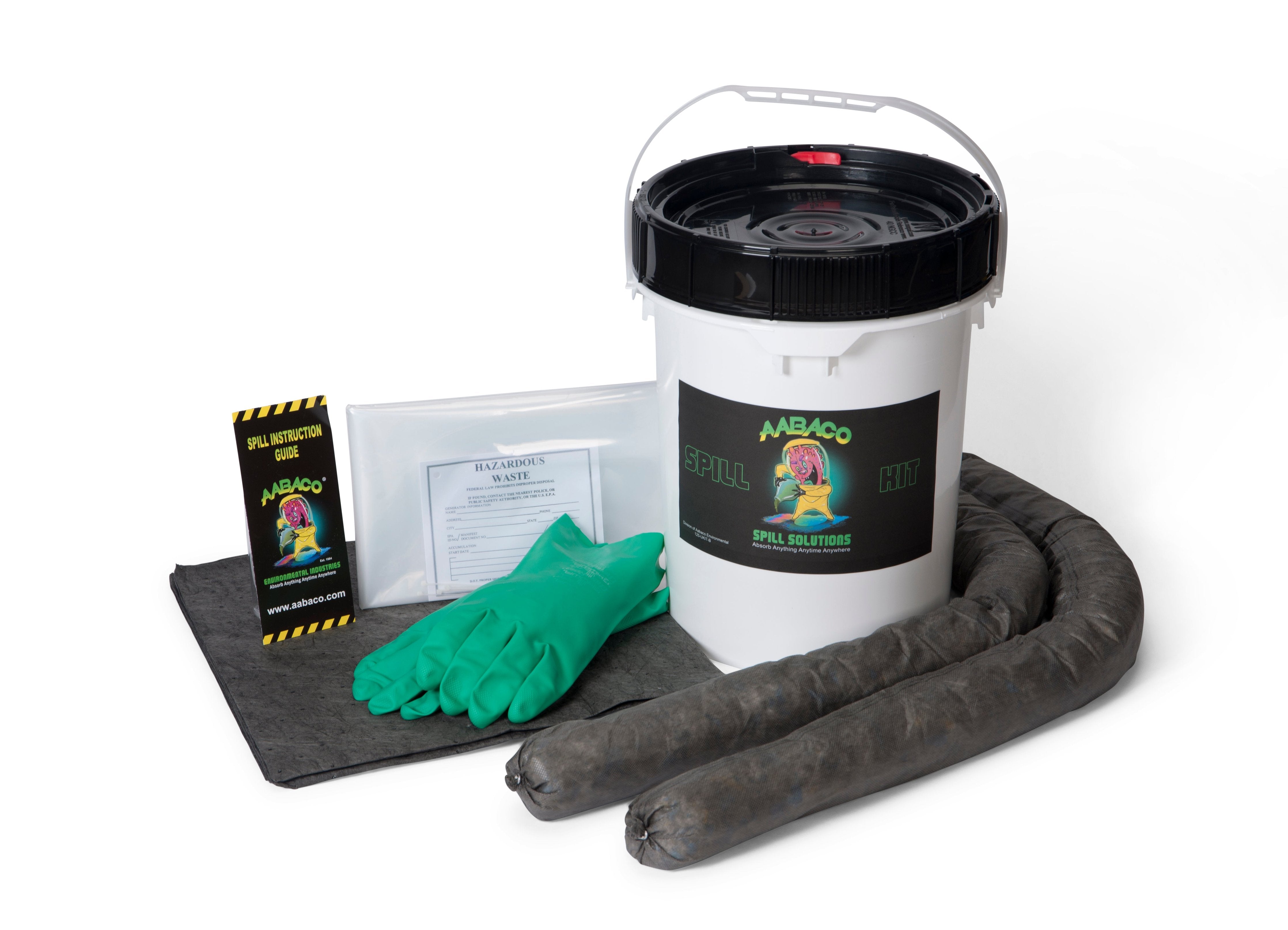 Universal Spill KIT in Bucket Perfect Spill Kits for Trucks - Chemical or Oil - 5 Gallon