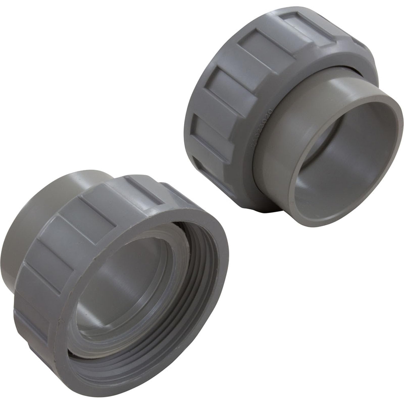 Custom Molded Products CMP Half Union, Heater, Raypak, 2" Slip, w/O-Ring, Gen, Qty 2 21063-801-000
