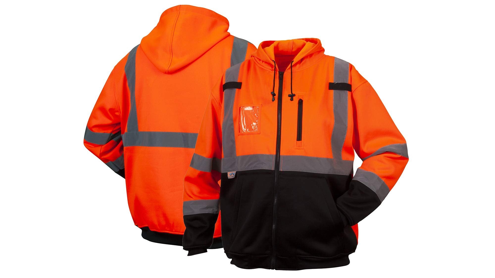 Pyramex Class 3 Hi-Vis Premium Zip Safety Sweatshirt