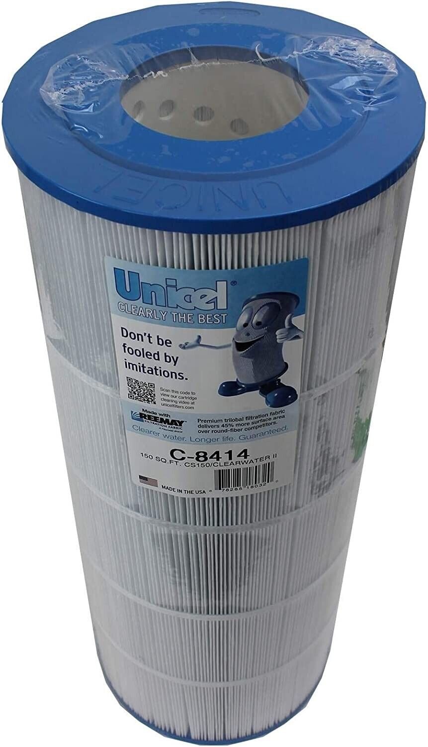 Unicel C-8414 Pool Replacement Cartridge Filters 150 Sq Ft Clearwater II (4Pack)