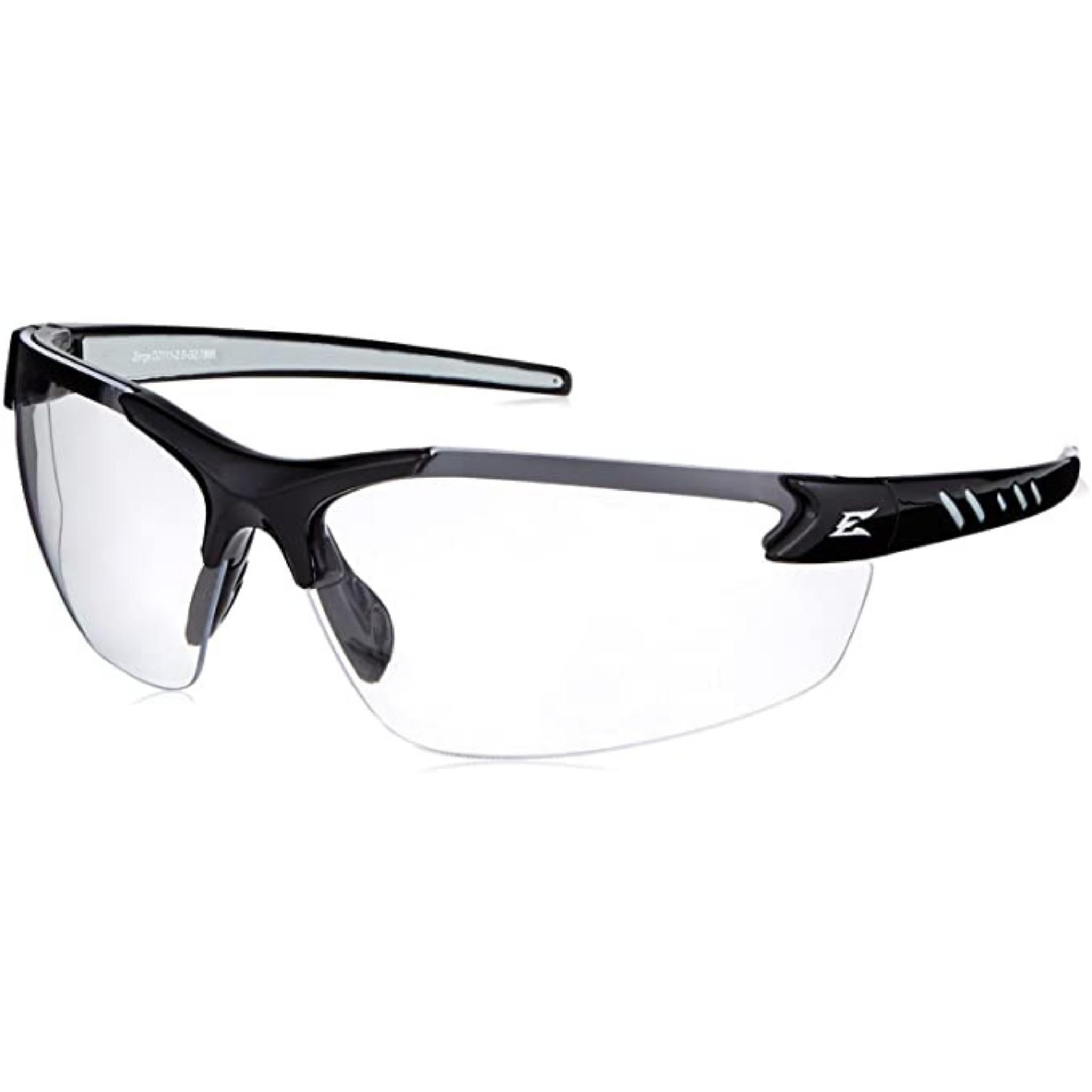 EDGE DZ111-2.0-G2 Zorge G2 Safety Glasses, Black Frame, Clear 2.0 Progressive Magnification Lens