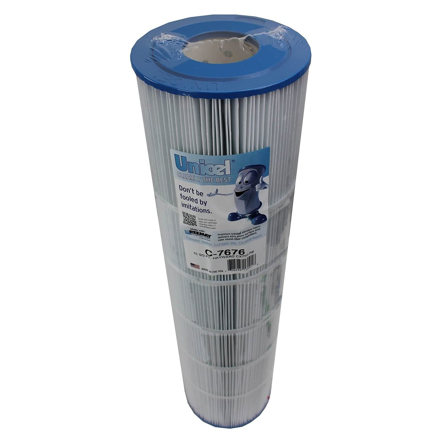 Unicel C-7676 75 Square Foot Media Replacement Pool Hot Tub Spa Filter Cartridge with 108 Pleats