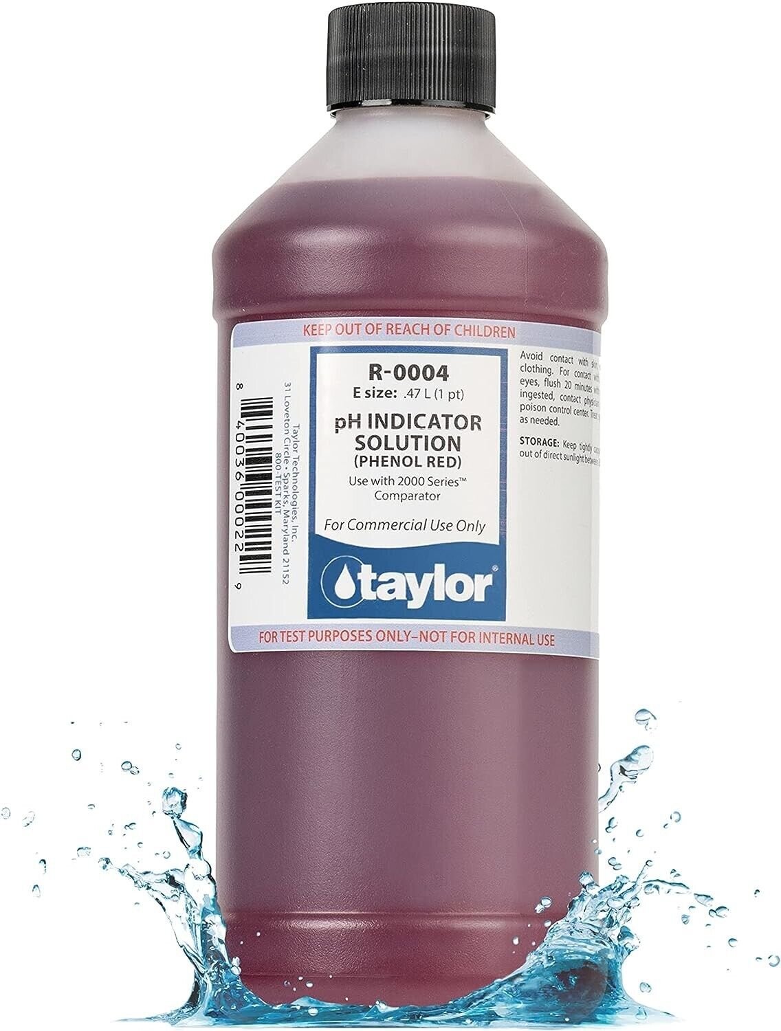 TAYLOR pH Indicator Solution #4 R-0004-E