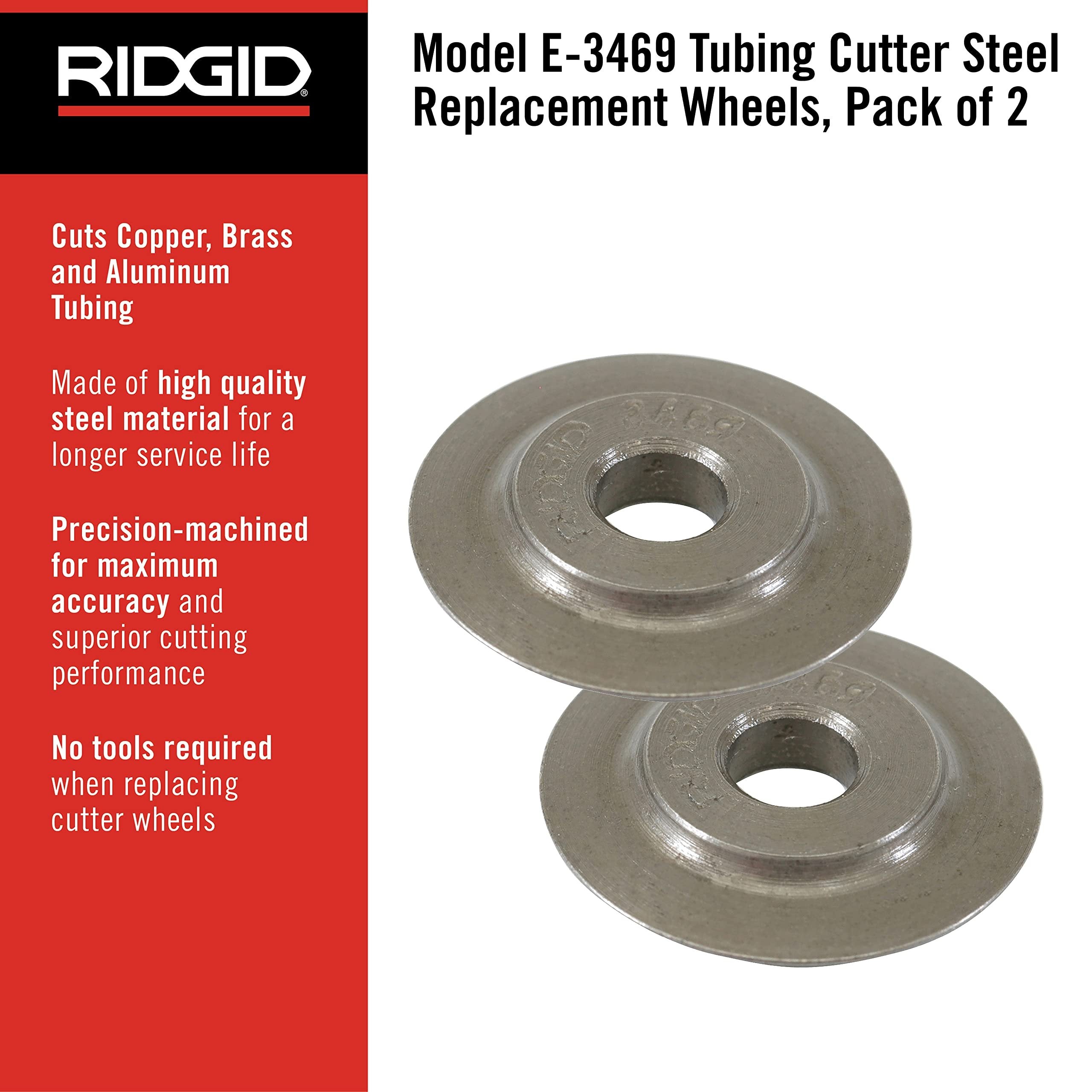 RIDGID 41317 Model E-3469 Tubing Cutter Replacement Wheel, Pipe Cutter Wheel