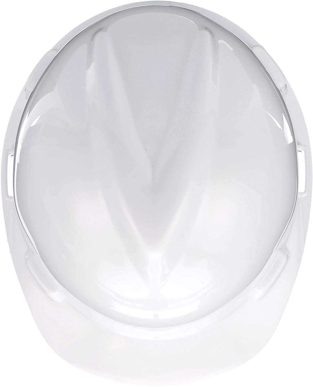 Polyethylene Shell, Superior Impact Protection, Self Adjusting Crown-Straps - Standard Size in White