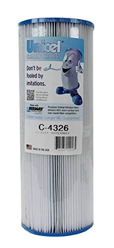 Unicel C-4326 25 Square Foot Media Replacement Pool Hot Tub Spa Filter Cartridge with 106 Pleats (2 Pack)