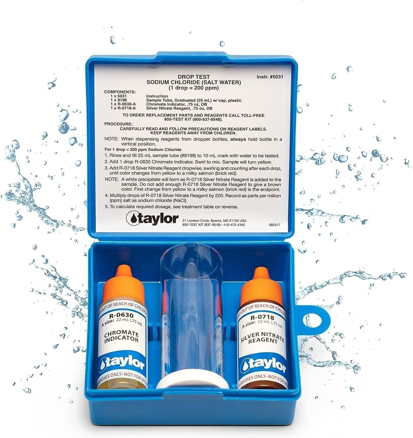 TAYLOR SALT TEST KIT K-1766