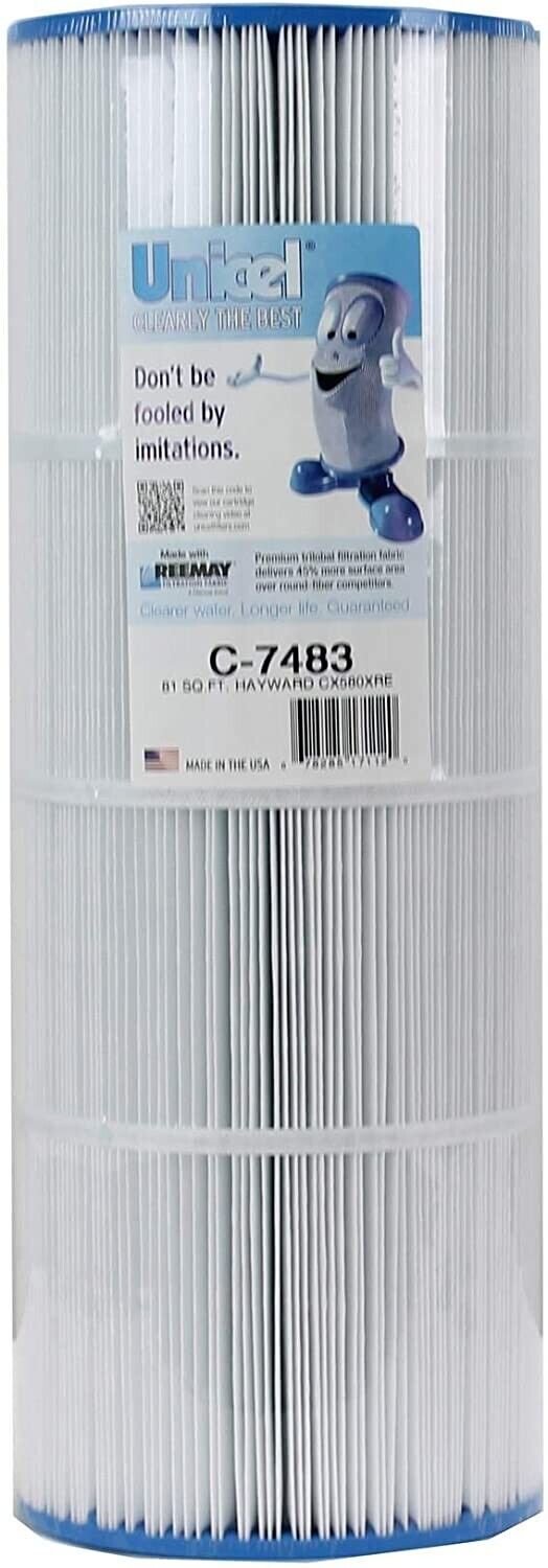 Unicel C-7483 Spa Replacement Cartridge Filter 81 Sq Ft Hayward Swim Clear C3025