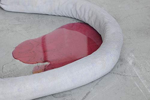 Universal Absorbent Socks – Snake for Oil and Water – 3” x 48” – Absorbing up to 40 Gallons – Super Poly Sock Absorber for Spill by Garage Door or Basement Floor – Pack of 40 (40)