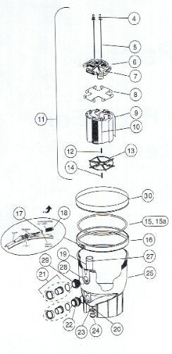 Pentair FNS Plus Internal Air Bleed Assembly 59023600/190092