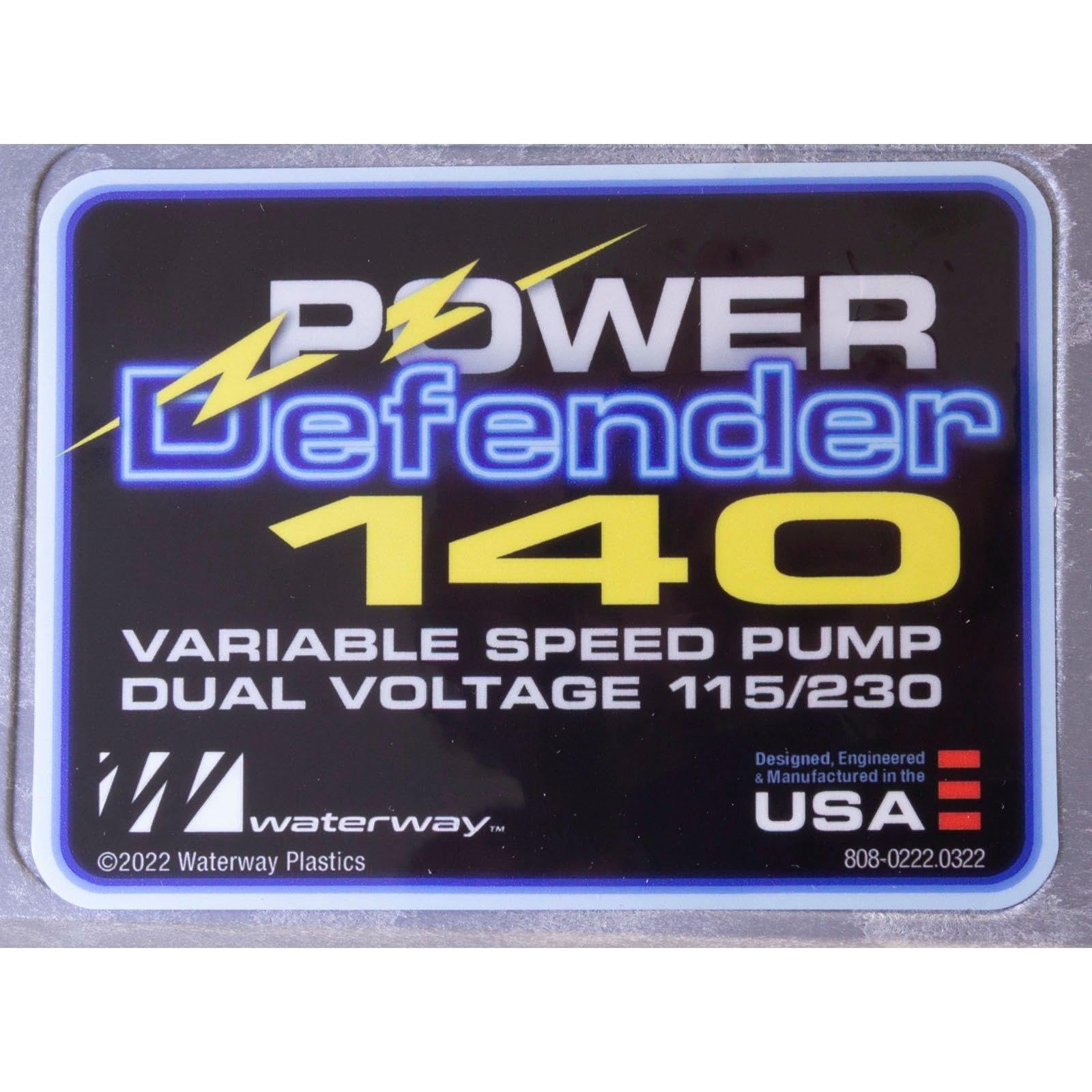 Waterway Power Defender 140 Variable Speed Pump, 1.4 Horsepower