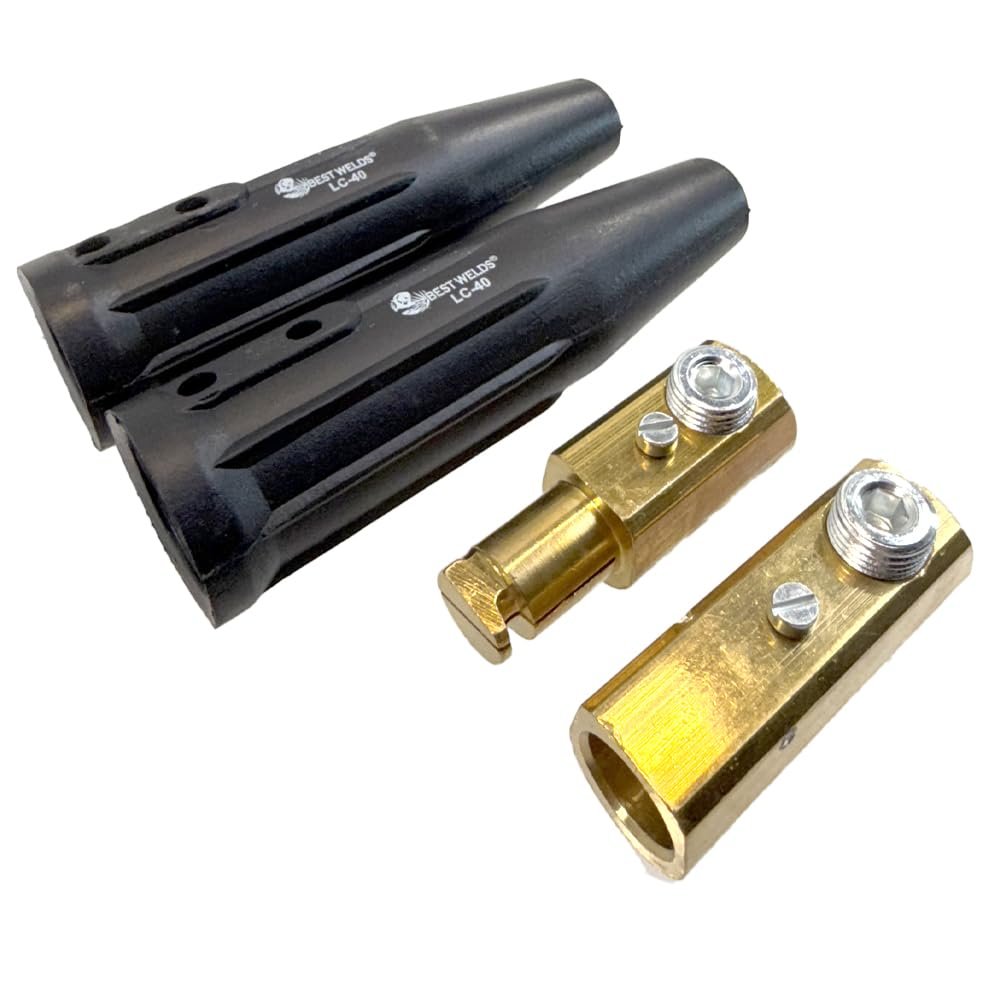 BEST WELDS 900-LC-40 - Cable Connector, LC40 Male/Female, Ball Point Connection, 1/0-2/0