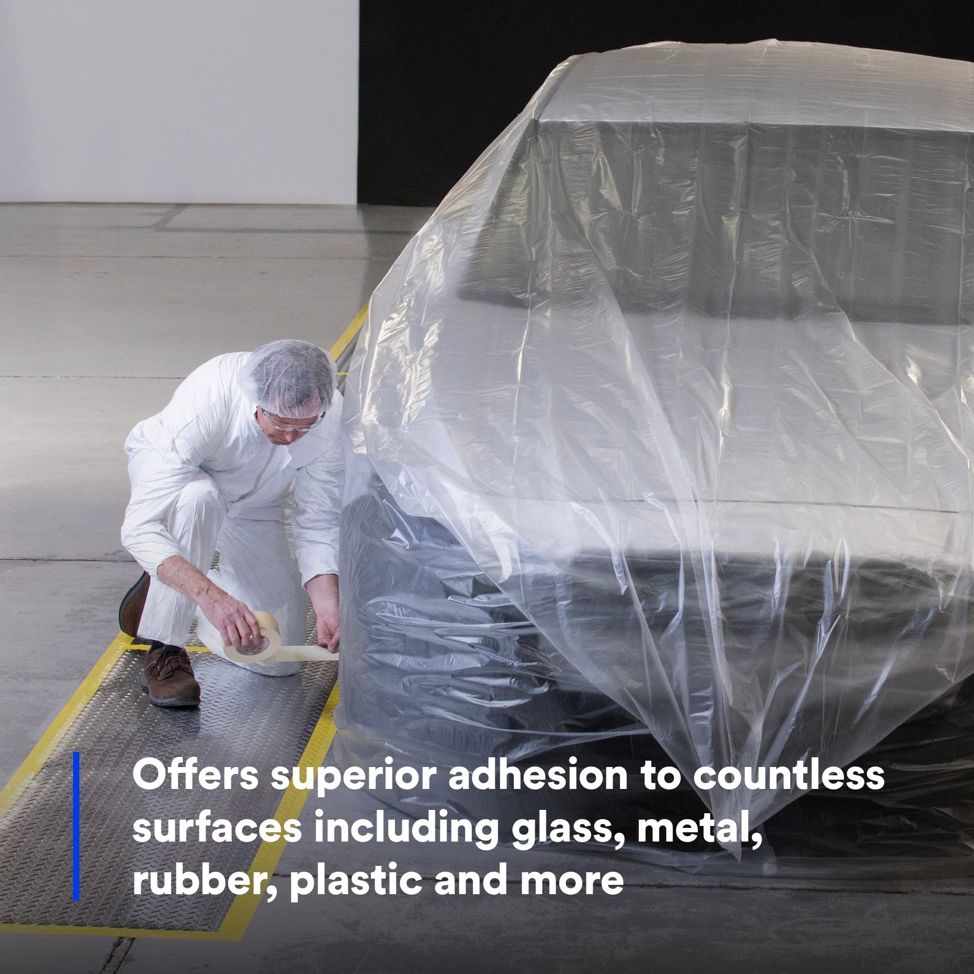 3M Performance Masking Tape 2364, Clean Removal, Versatile Adhesive, Tan Color, 6.5 mil, 48 mm x 55 m, 24/Case