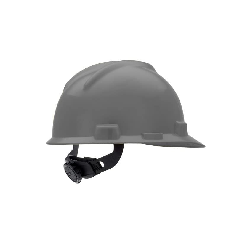 Polyethylene Shell, Superior Impact Protection, Self Adjusting Crown Straps - Standard Size in Navy Gray