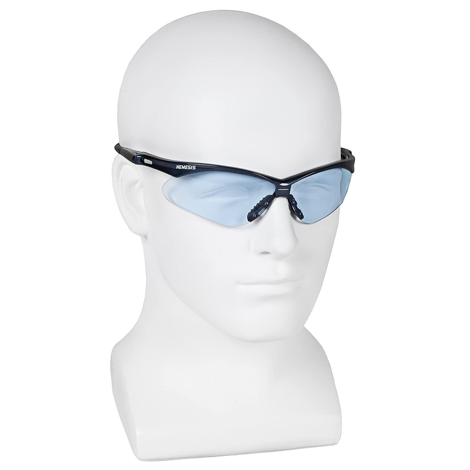 V30 Nemesis Safety Glasses, Light Blue, Polycarbonate Lens, Blue Frame (19639)