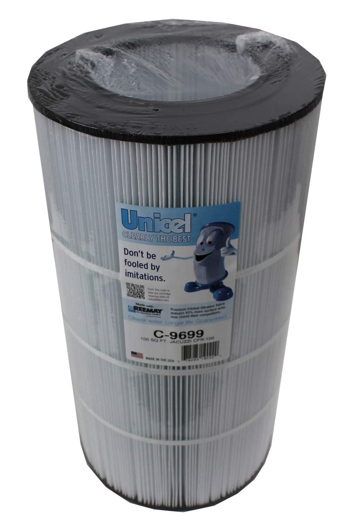 Unicel C-9699 100 Square Foot Media Replacement Pool Filter Cartridge with 194 Pleats, Compatible with Jacuzzi Brothers