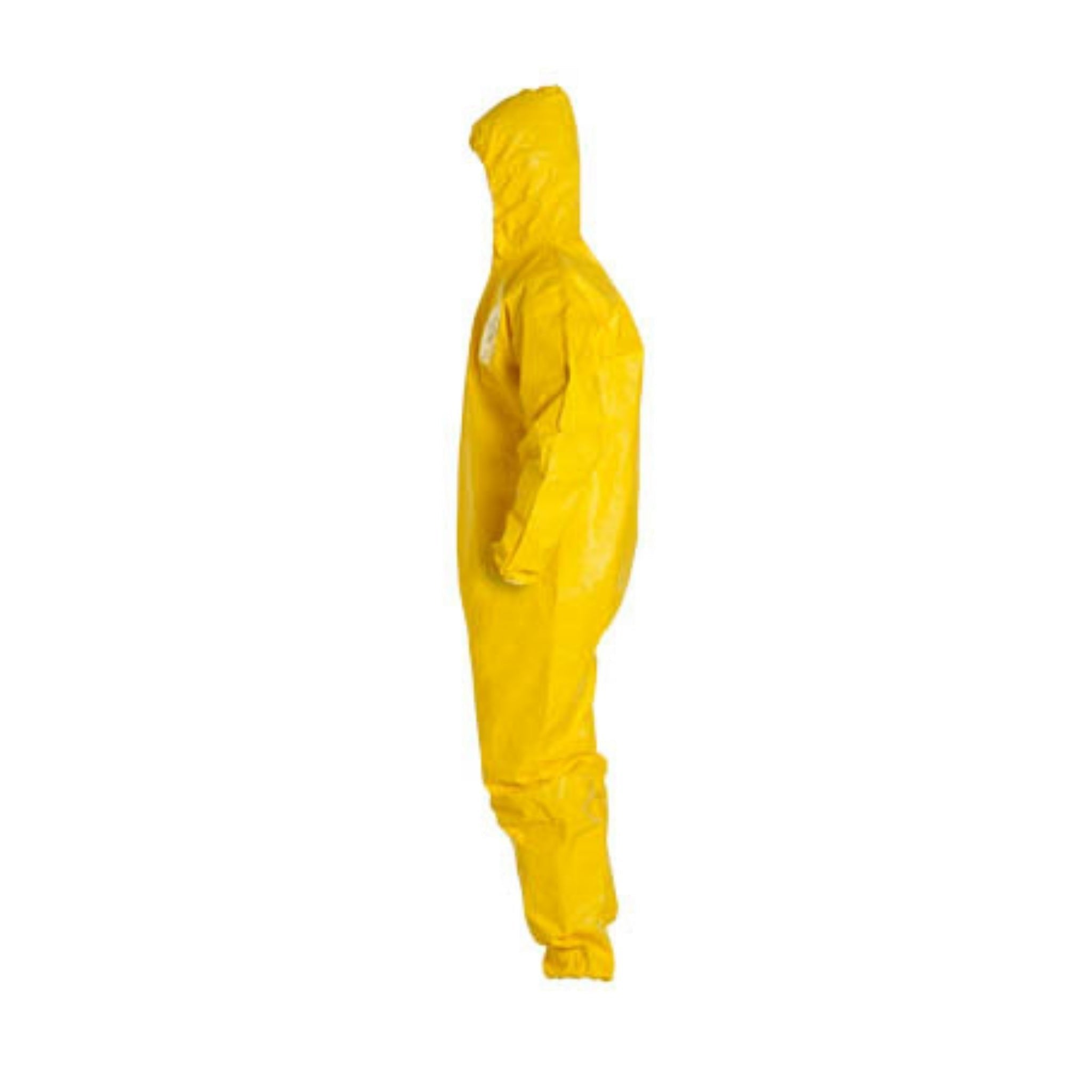 DuPont QC127S- Pack of 1: Tychem 2000 Standard Fit Hood Stormflap Elastic Wrists and Ankles Serged Seam, Yellow