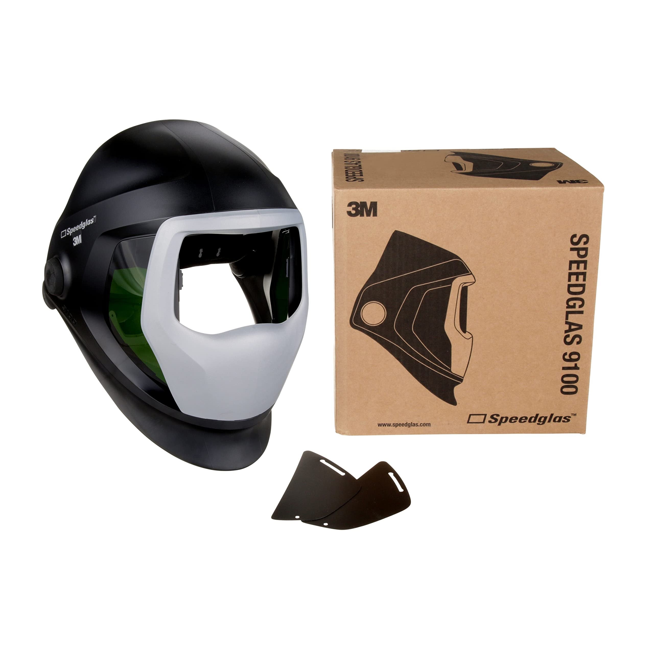 3M Speedglas 9100 Welding Helmet 06-0300-51SW, with SideWindows, Headband and Silver Front Panel