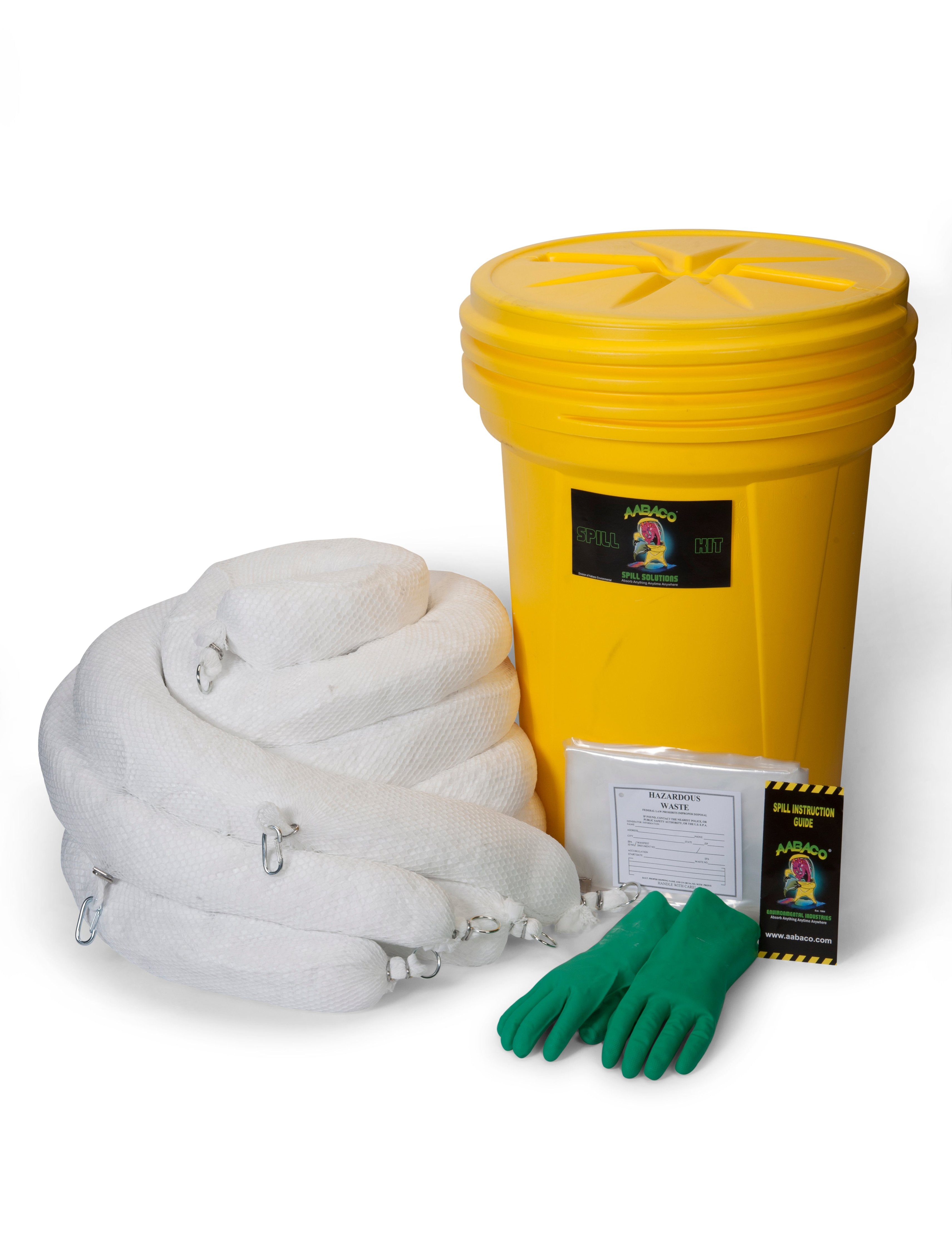 AABACO OIL ONLY ABSORBENT BOOM KIT IN A DRUM – 32 GALLONS