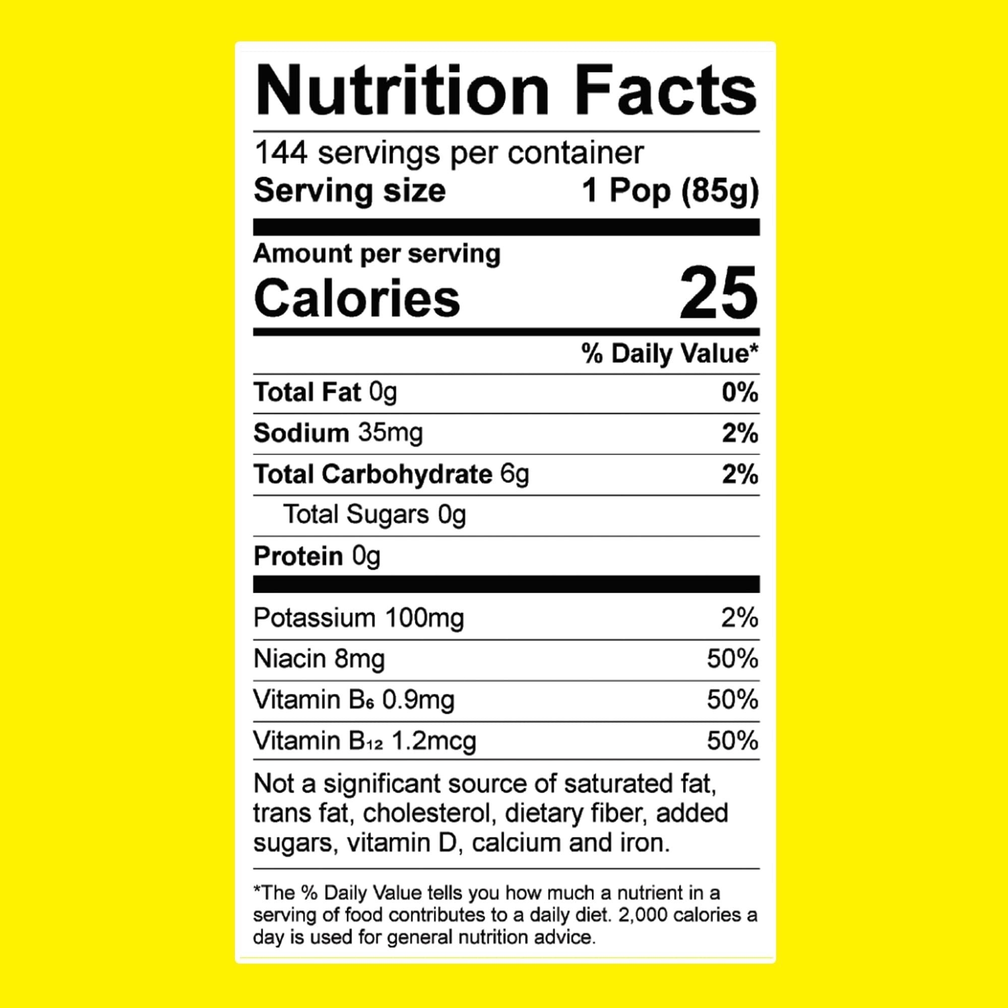 All Sport Freezer Pops, Giant Sized 3oz, 144 CT, Refreshing Ice Pops with Electrolytes
