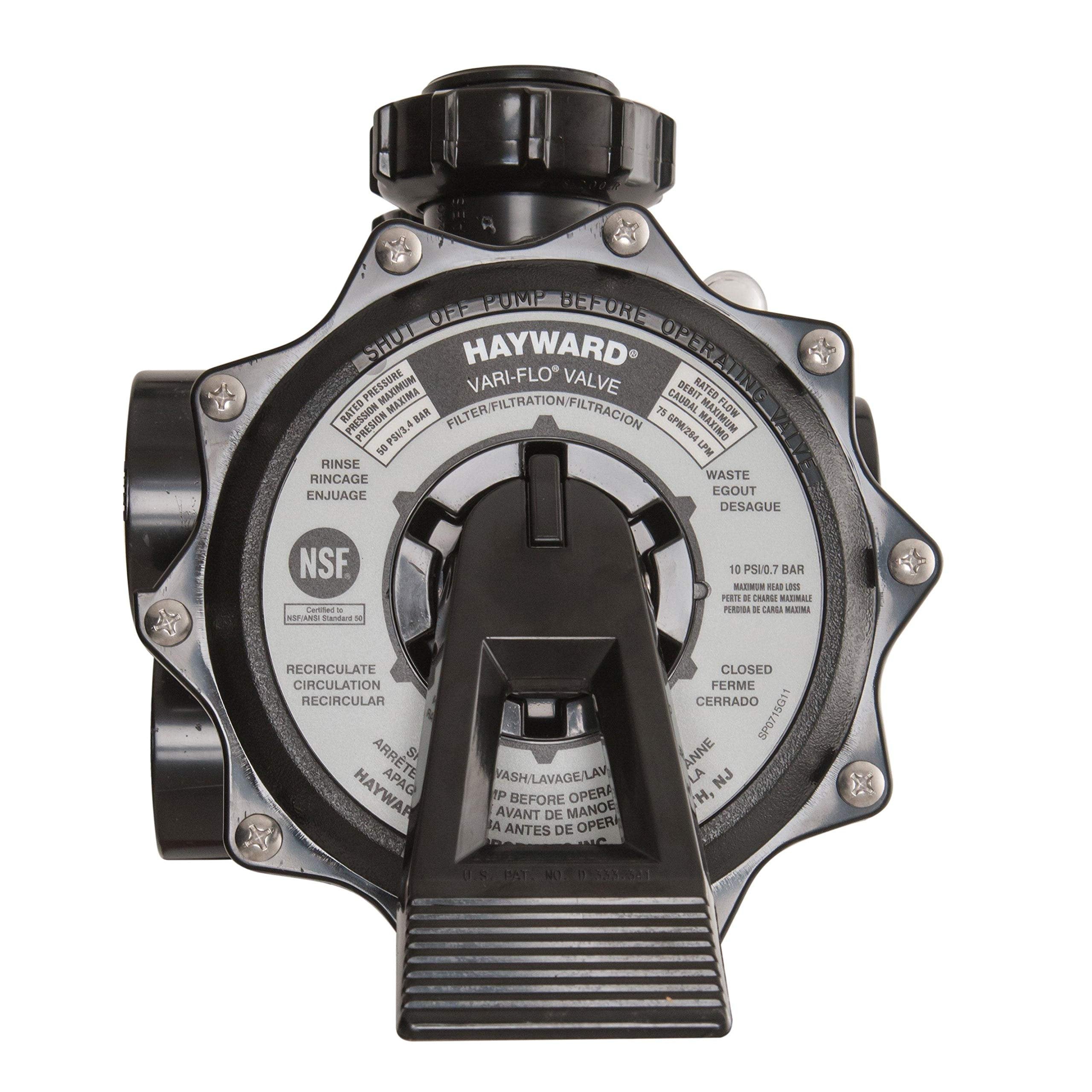 Vari Valve Hayward SP0715X62 Pro-Series Vari-Flo Control Valve with Gauge – Aabaco ...