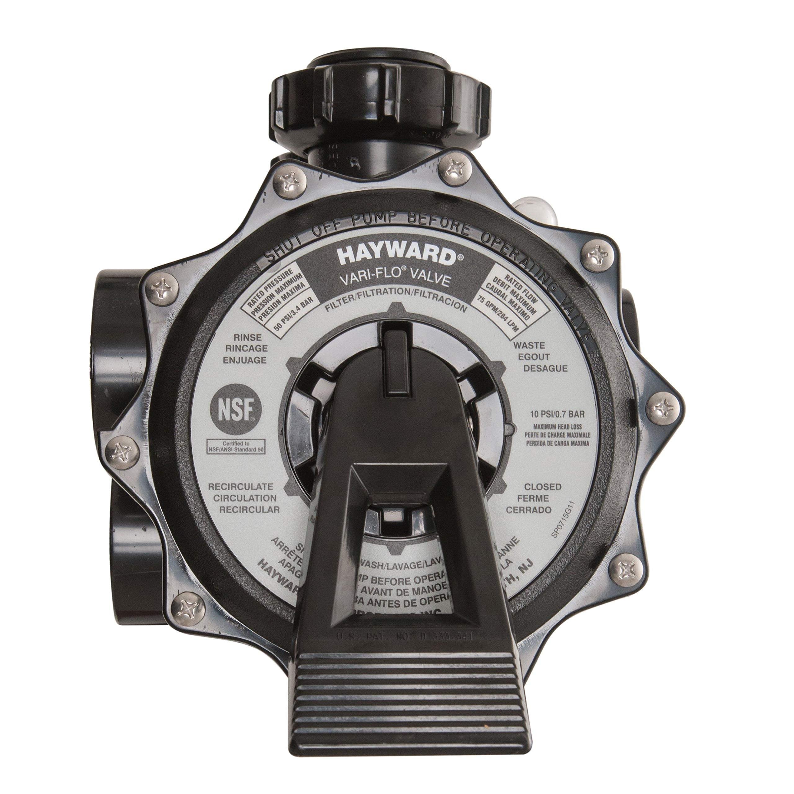 Hayward SP0715X62 Pro-Series Vari-Flo Control Valve with Gauge