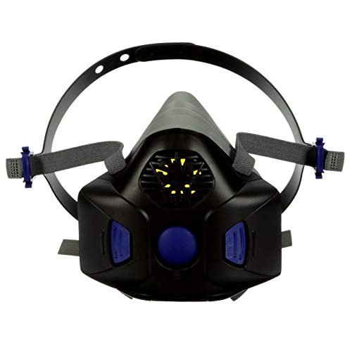 Secure Click 3M Respirator, Half Face Reusable Respirator with Speaking Diaphragm and Push Button Seal Check