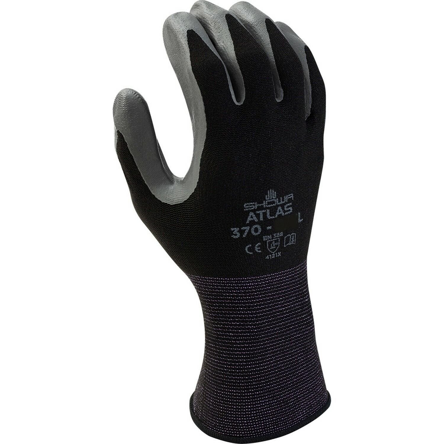 SHOWA BEST 370B Coated Gloves, Nitrile, Palm, 2XL-FREE SHIPPING