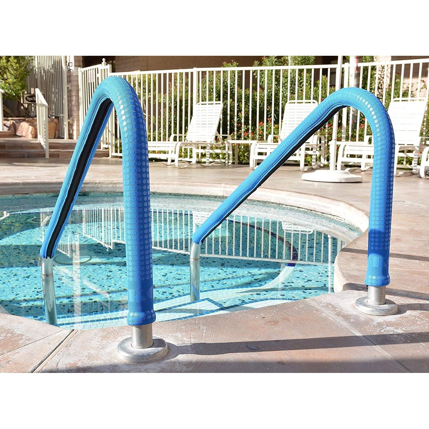 KoolGrips Royal Blue Comfort Swimming Pool and Spa Ladder Handrail Grip - 6 Foot