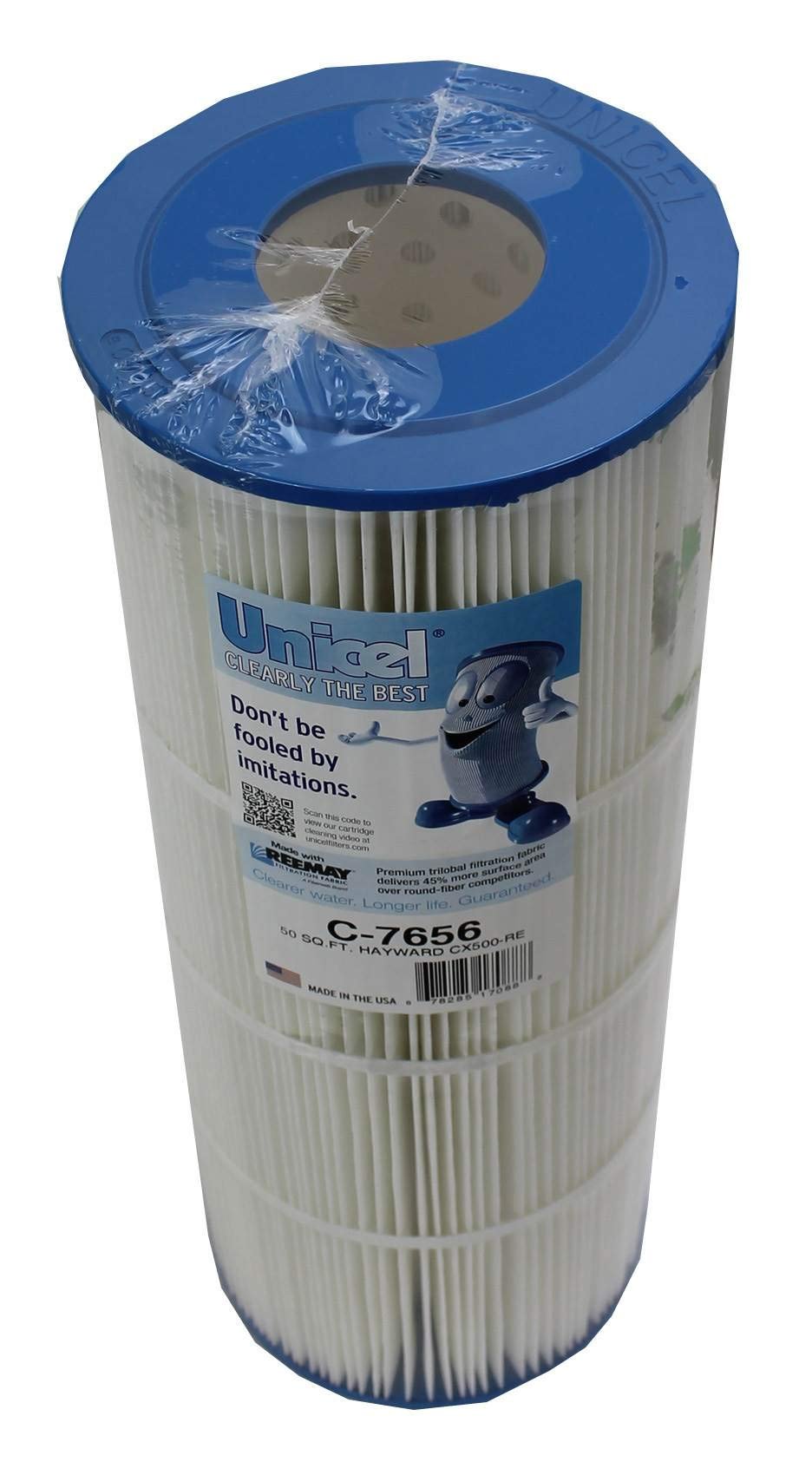 Unicel C-7656 50 Square Foot Media Replacement Pool Hot Tub Spa Filter Cartridge with 108 Pleats (10 Pack)