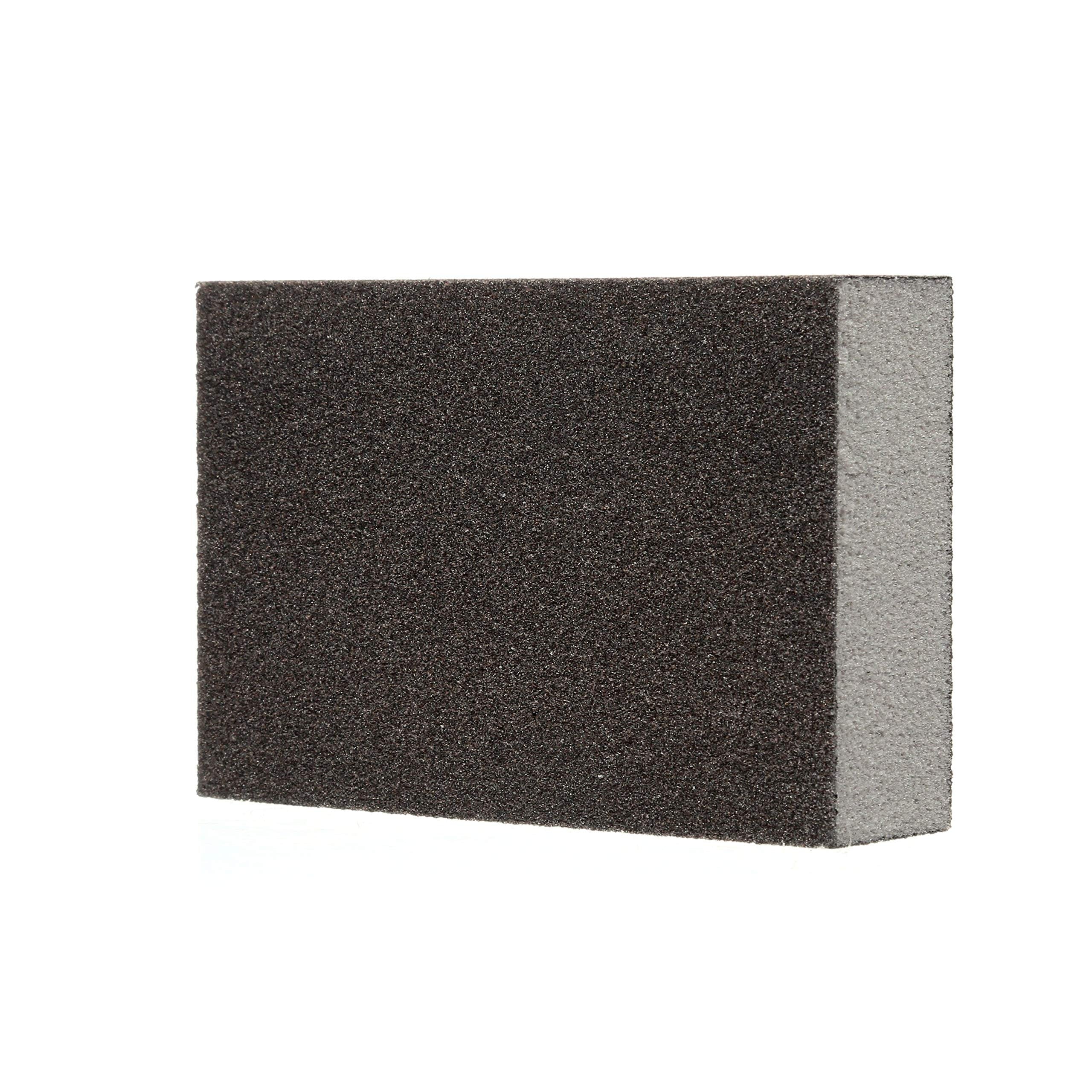 3M Sanding Sponge Block, 12-Pack, Medium Grits, 3-3/4 in x 2-5/8 in, Designed For Sanding Wood, Paint, Metal, Plastic or Drywall, Features 3M Abrasive, Made with Durable Flexible Foam (CP002-12P)