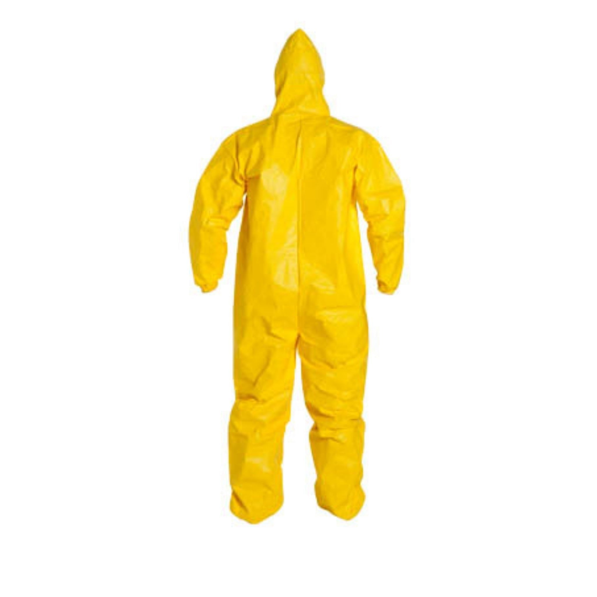 DuPont QC127S- Pack of 1: Tychem 2000 Standard Fit Hood Stormflap Elastic Wrists and Ankles Serged Seam, Yellow