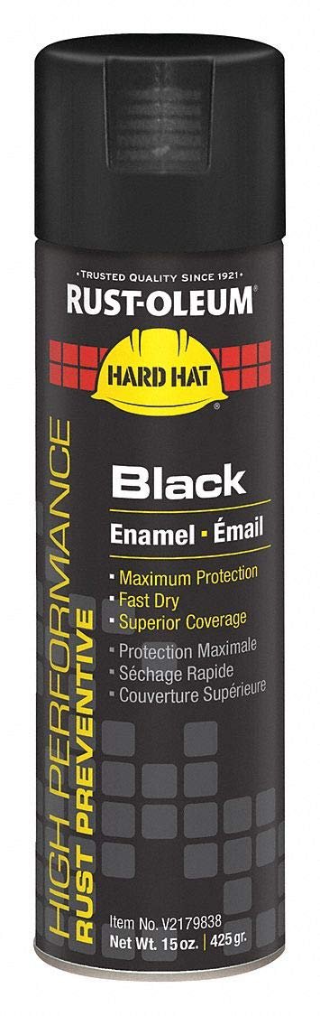 Rust-Oleum High Performance V2100 Rust Preventive Enamel Aerosol, Black 20 oz. Can - Lot of 66