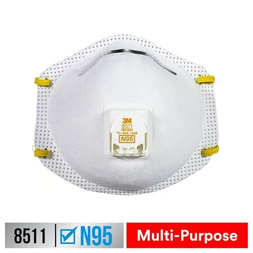 3M™ Sanding and Fiberglass Valved Respirator 8511H10-DC-PS, 10 ea/pk, 4 pks/cs