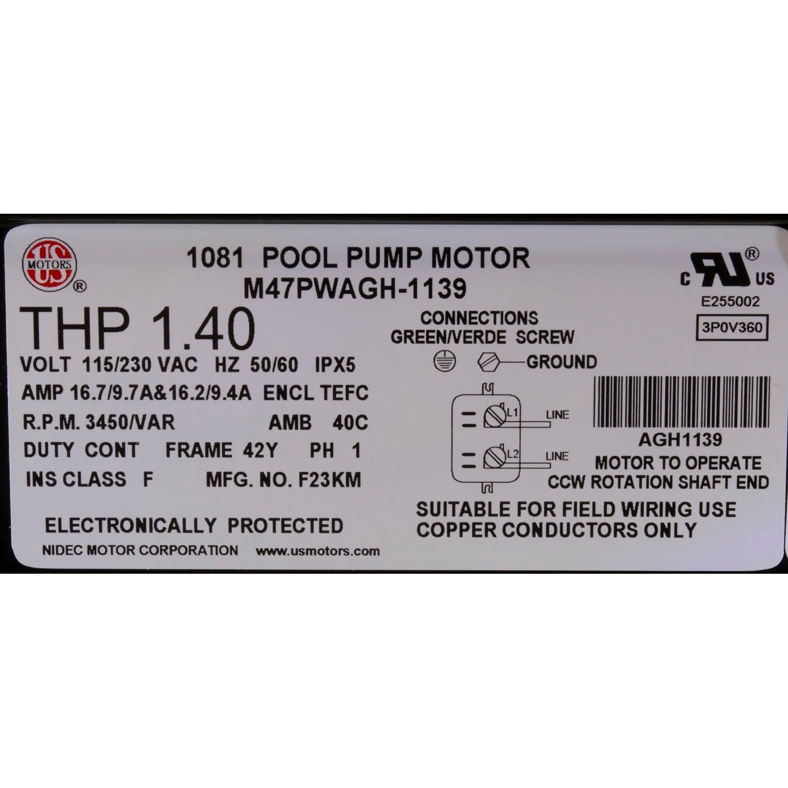 Waterway Power Defender 140 Variable Speed Pump, 1.4 Horsepower