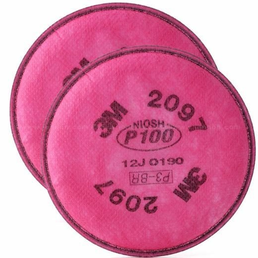 3M™ Particulate Filter, P100, with Nuisance Level Organic Vapor Relief for 6000, 7000 Facepiece