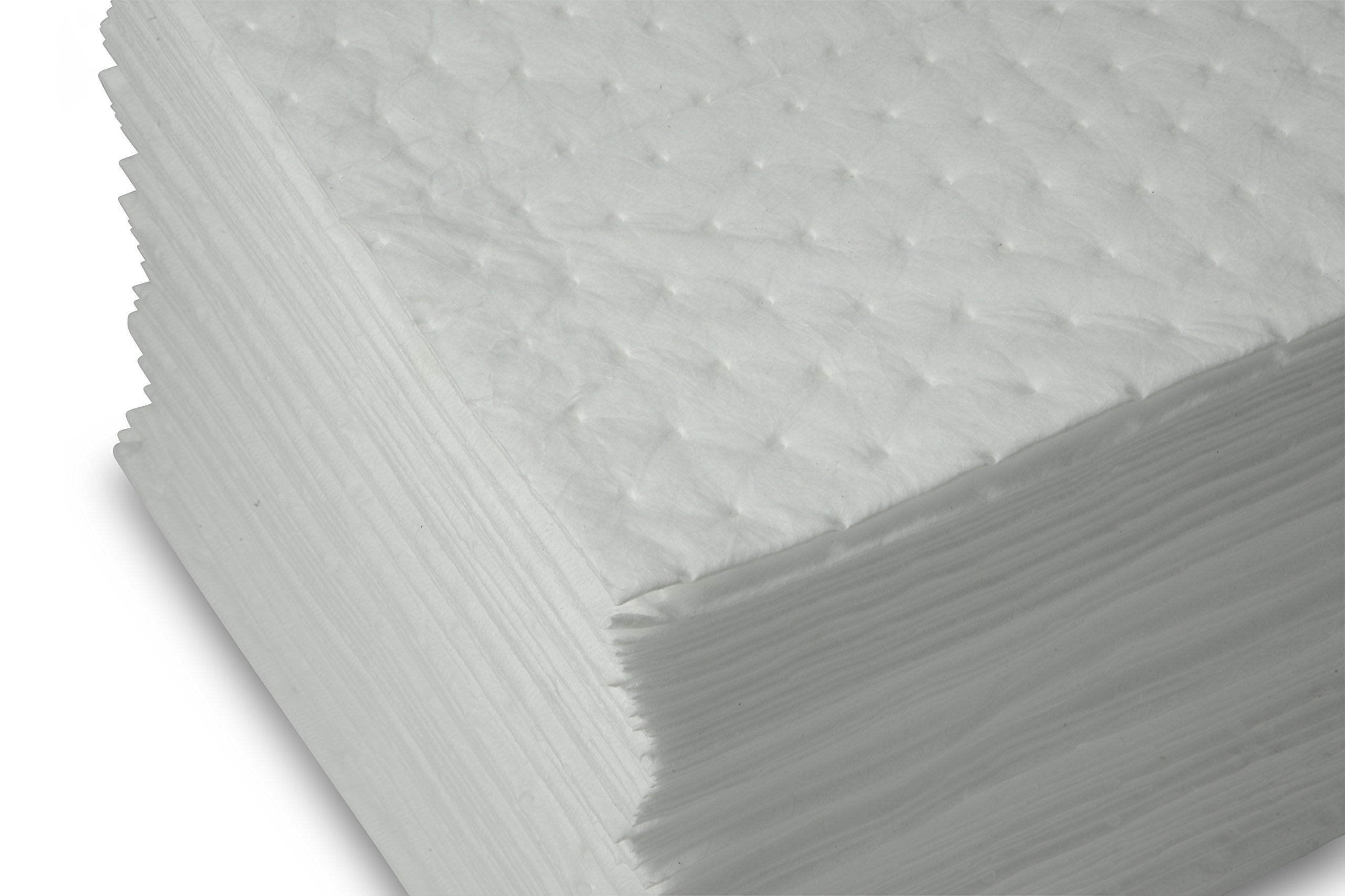 AABACO Oil Only ABSORBENT PADS – Light Weight Sheets (200ct Per Pack) 15 x 17 Inch LightWeight Absorbing Sheets for OIL and FUEL SPILLS – Repels Water 24 Gallon Absorbency – Cleanup & Automotive (400)