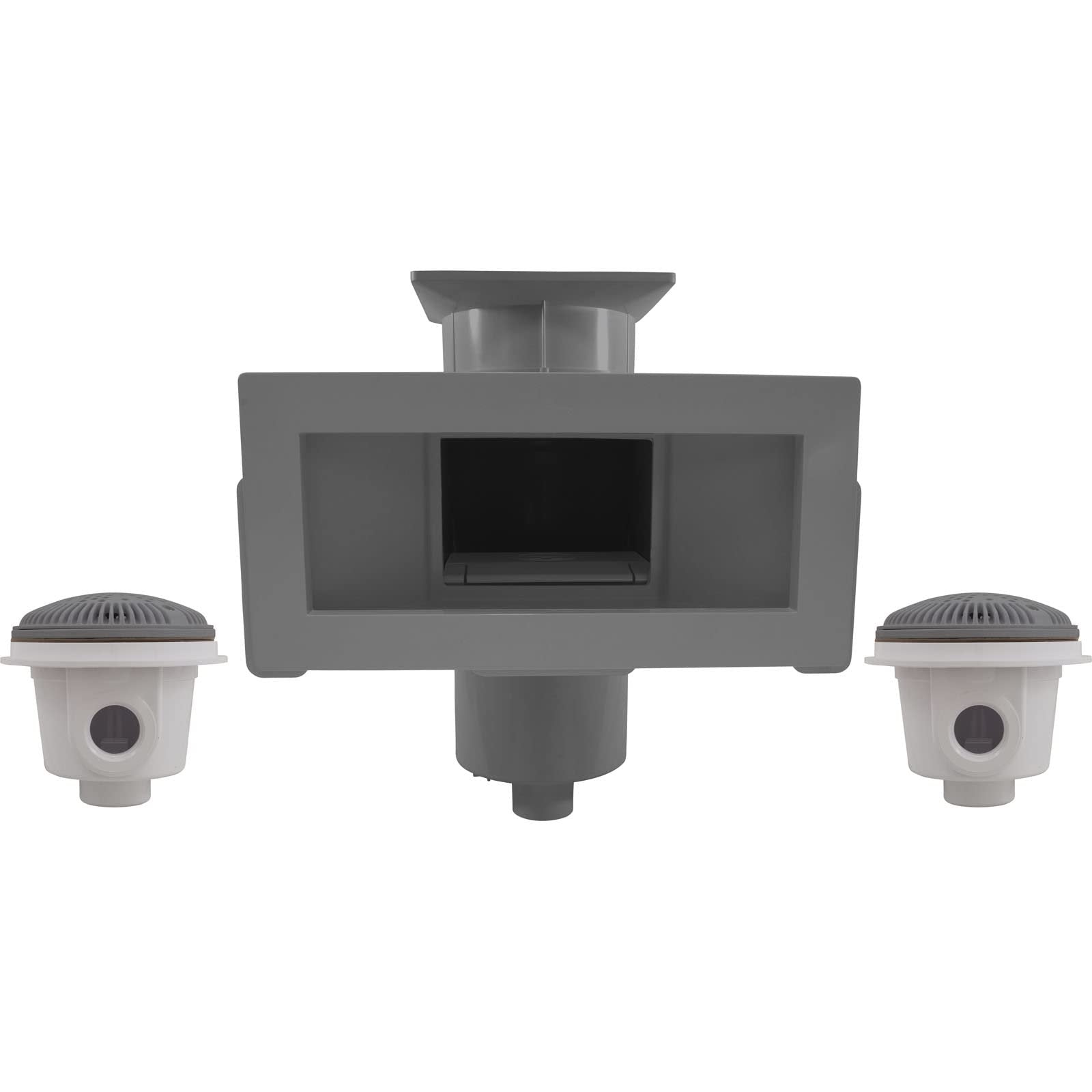 Hayward SP10852OMTEDGR 1-1/2-Inch FIP Dark Gray Wide Track Auto-Skim Skimmer with Main Drain and Fitting