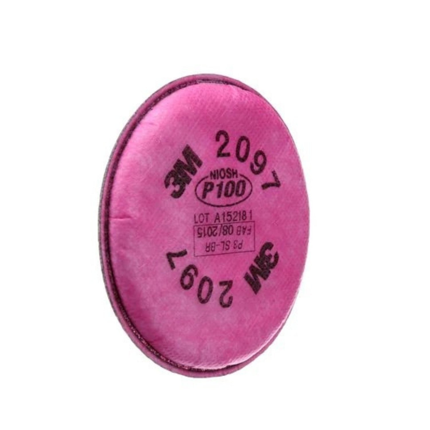 3M™ Particulate Filter 2097/07184(AAD), P100, with Nuisance Level Organic Vapor Relief 100 - Magenta