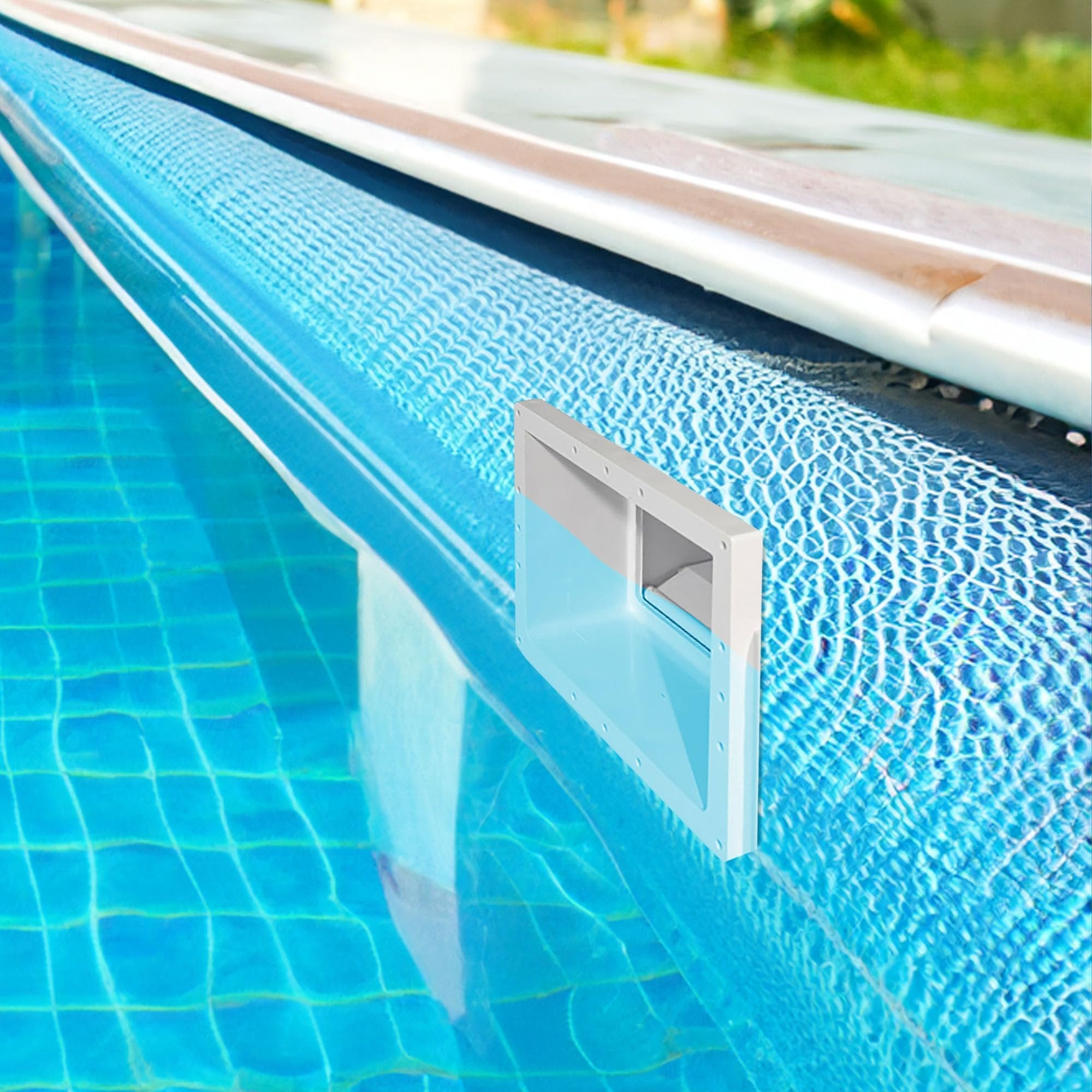 Hayward Auto Skim Series Automatic Pool Skimmer and Cleaner with Self Adjusting Weir, Float and Bypass Valve, and 2 Inch Female Iron Pipe, White