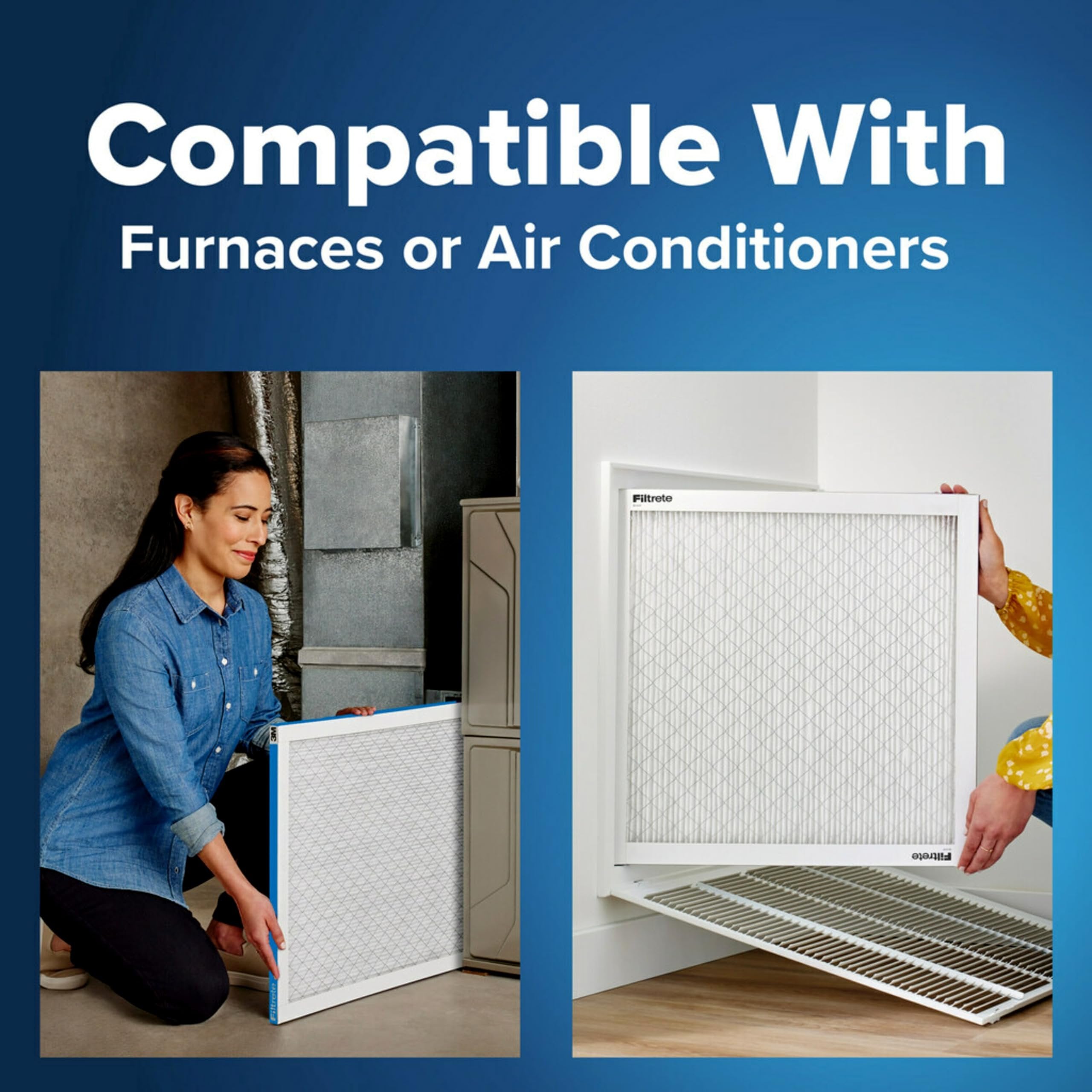 Filtrete 14x30x1 Air Filter, MPR 1900, MERV 13, Healthy Living Ultimate Allergen 3-Month Pleated 1-Inch Air Filters, 2 Filters