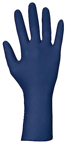 Thickster Powder-Free Exam Grade Latex Disposable Gloves. Blue, 14 mil Thickness, 12" Length. Single Use. Pack of 50.