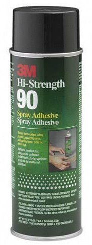 3M 30023 90 Hi-Strength Clear Contact-Type Adhesive Spray, 17.6 oz