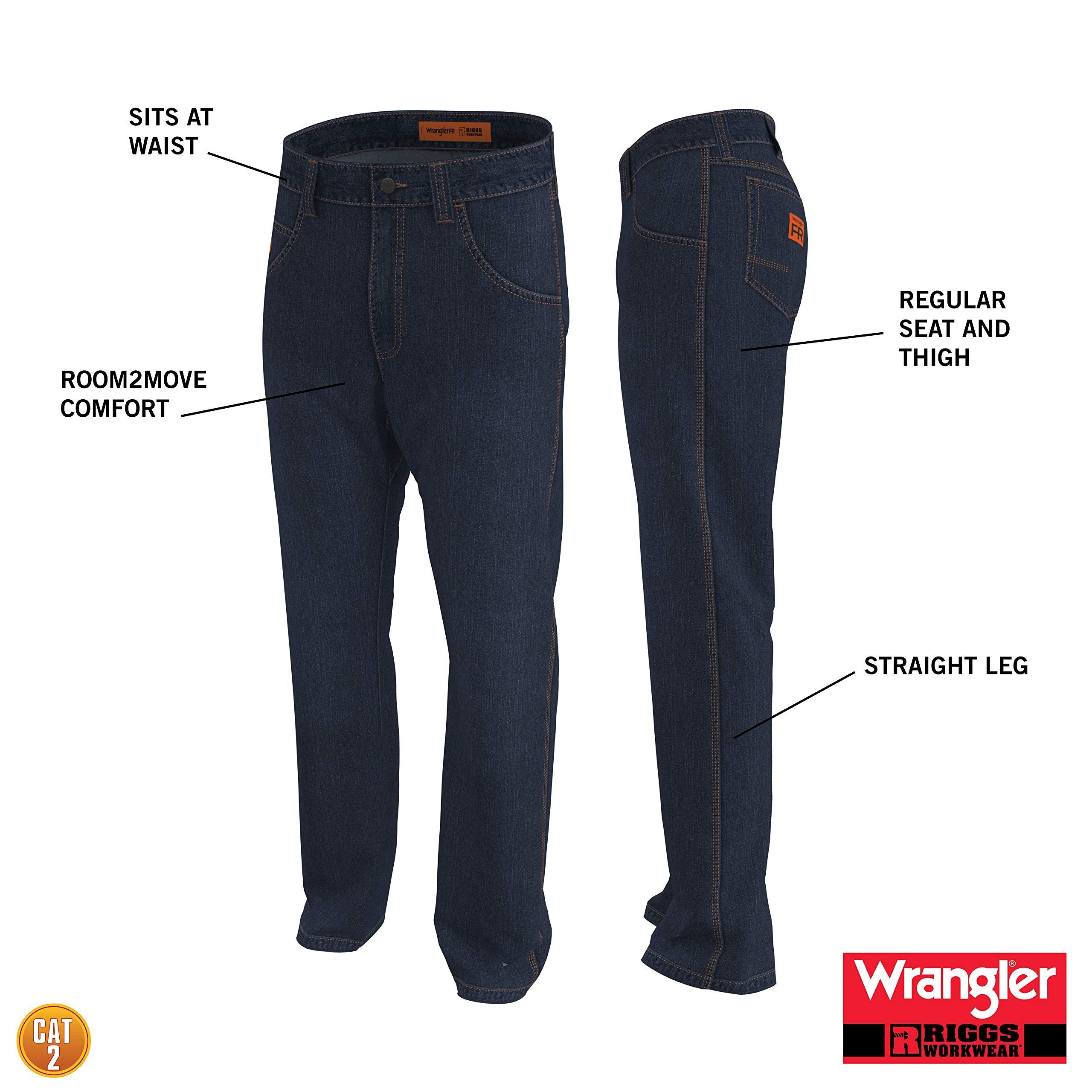 Wrangler Men's Fr Flame Resistant Regular Fit Jean