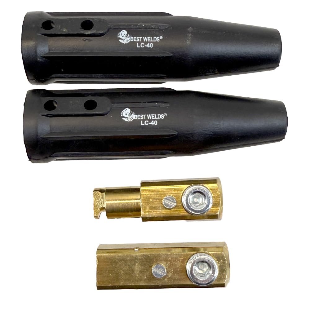 BEST WELDS 900-LC-40 - Cable Connector, LC40 Male/Female, Ball Point Connection, 1/0-2/0