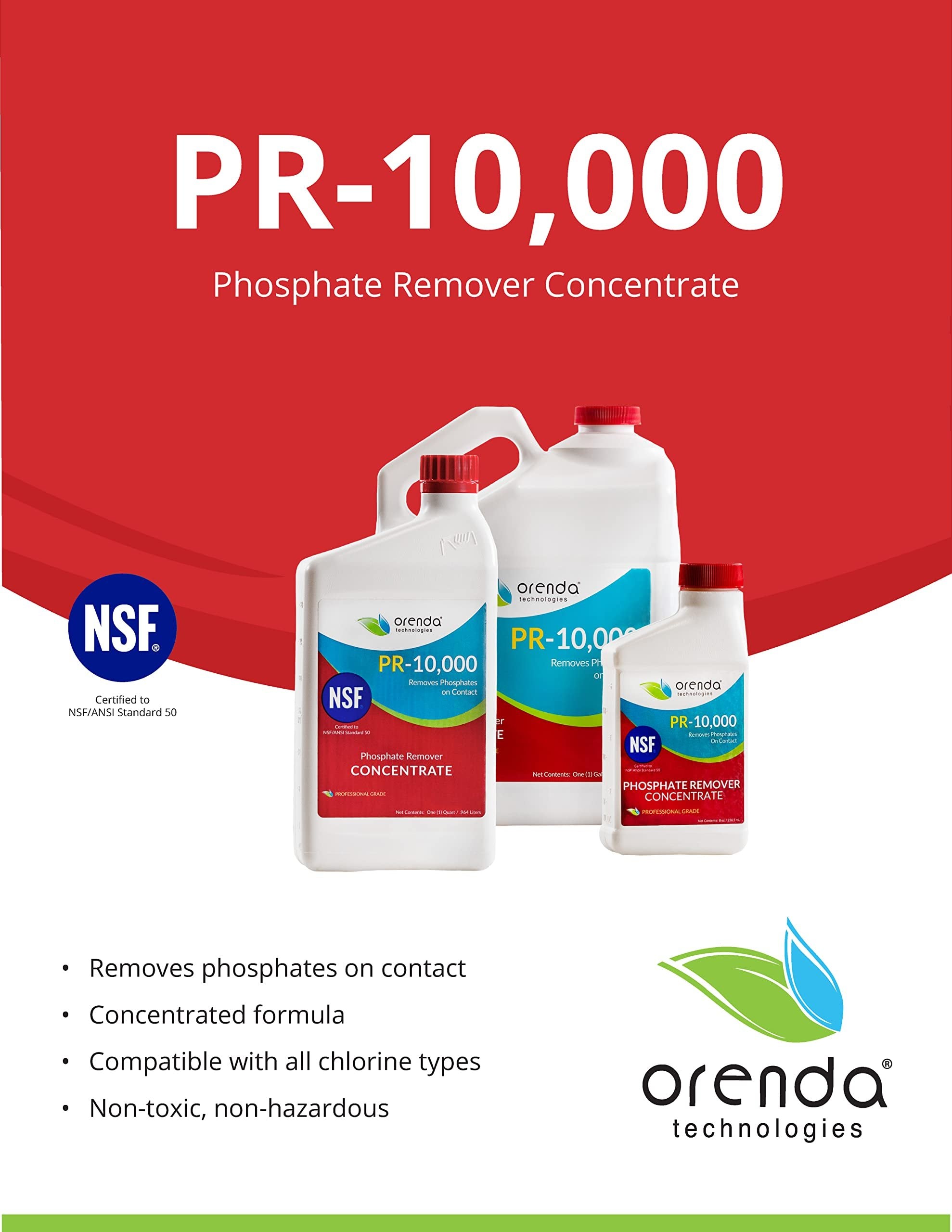 Orenda PR-10000-QT Phosphate Remover Concentrate, 1-Quart