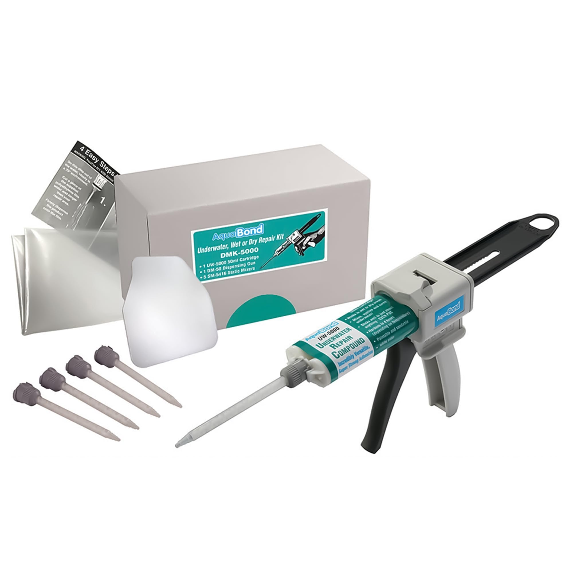 AQUABOND Underwater Swimming Pool Repair Epoxy Kit for Pools and Spas