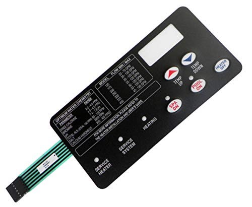 Pentair 472610Z Switch Membrane Pad Replacement MasterTemp Pool and Spa Heater Electrical System