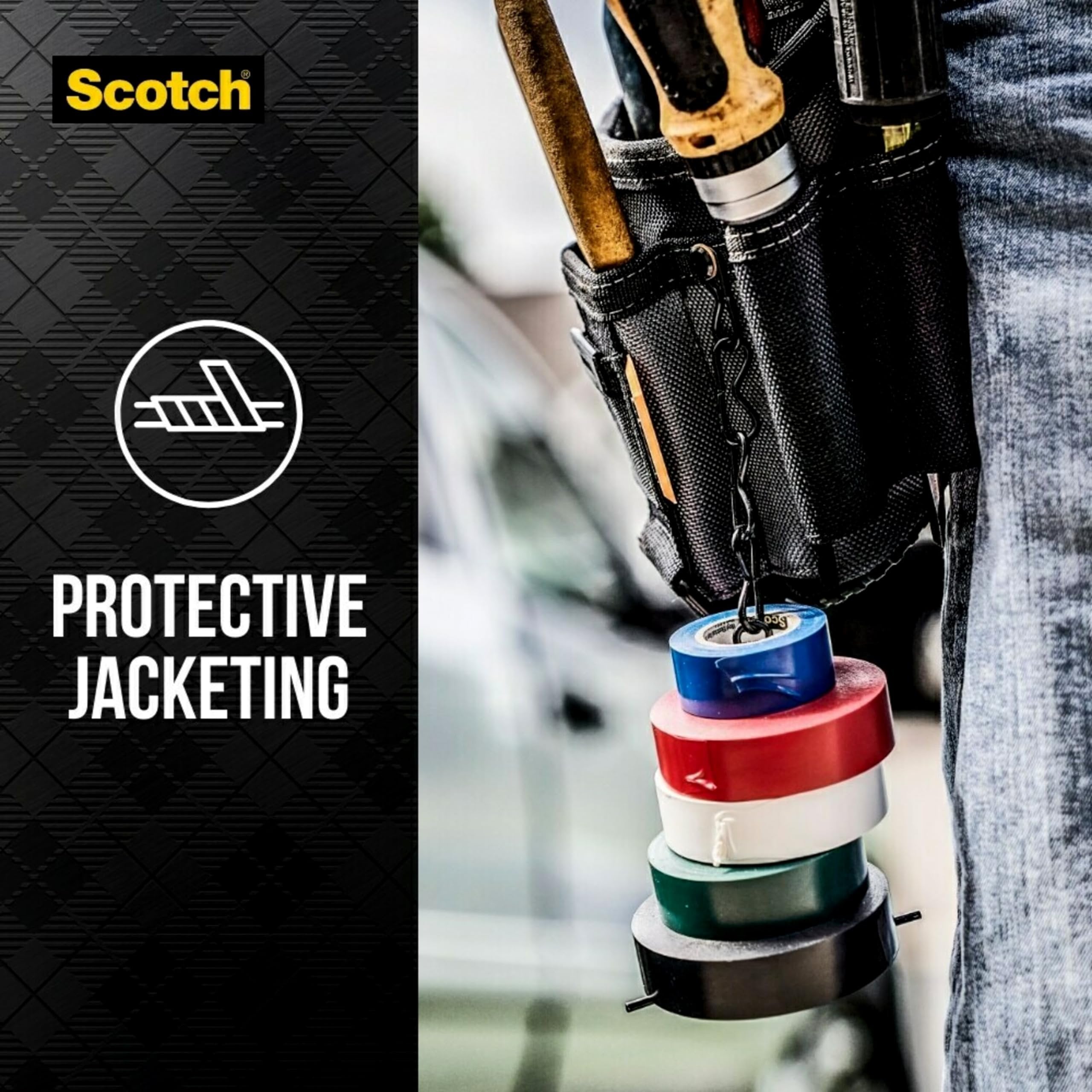 3M Safety 10828 10828-DL-2W Electrical Tape, 3/4" by 66', White, 66 Foot